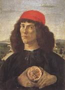 Young Man With a Medallion of Cosimo (mk45) Botticelli